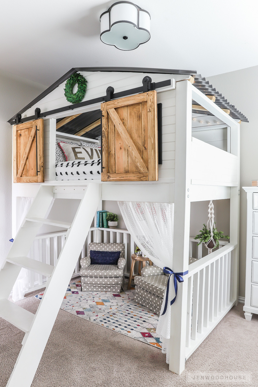 Best ideas about DIY Loft Bed
. Save or Pin How To Build A DIY Sliding Barn Door Loft Bed Full Size Now.