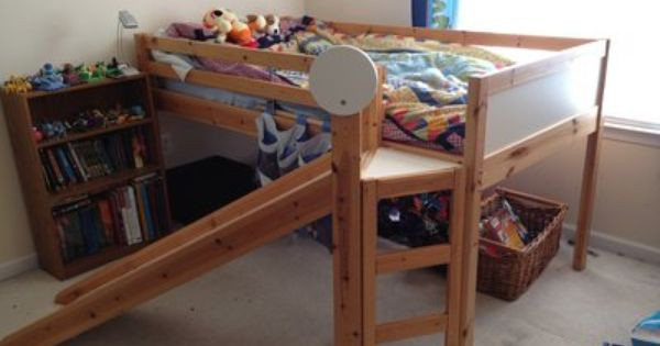 Best ideas about DIY Loft Bed With Slide
. Save or Pin ikea loft bed with slide my kids would love this Now.