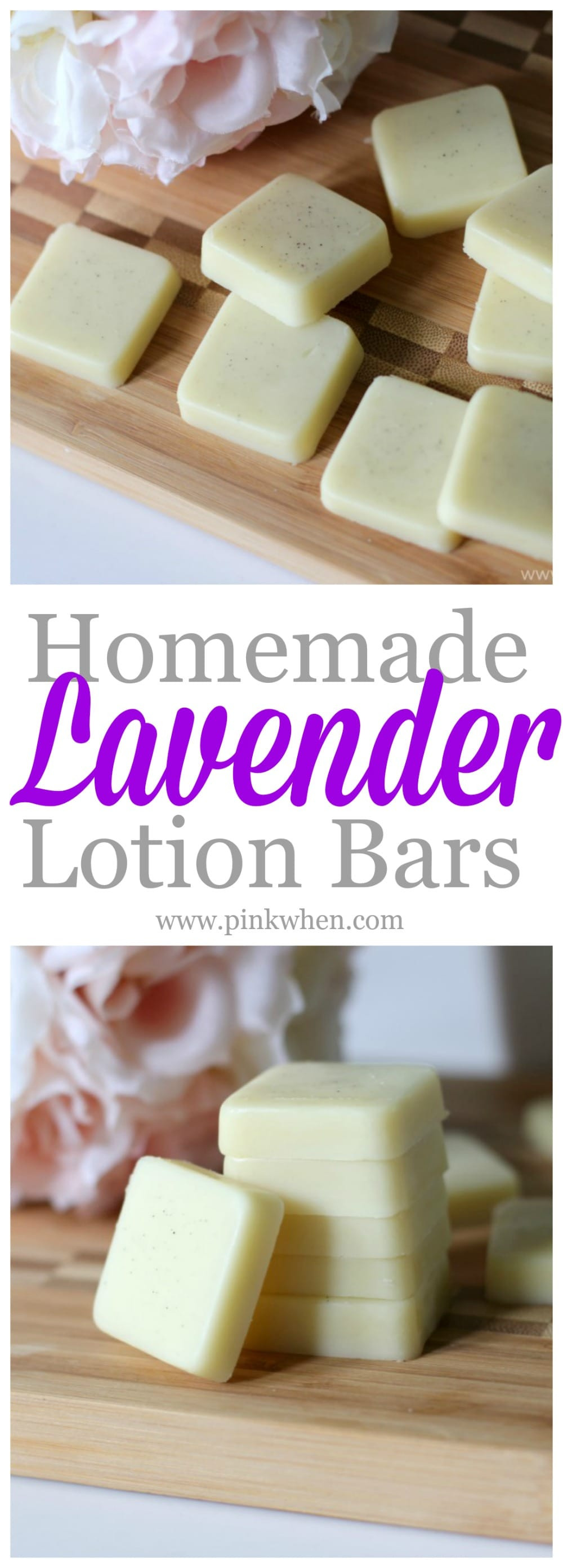 Best ideas about DIY Lotion Bars
. Save or Pin Homemade Lavender Lotion Bars PinkWhen Now.
