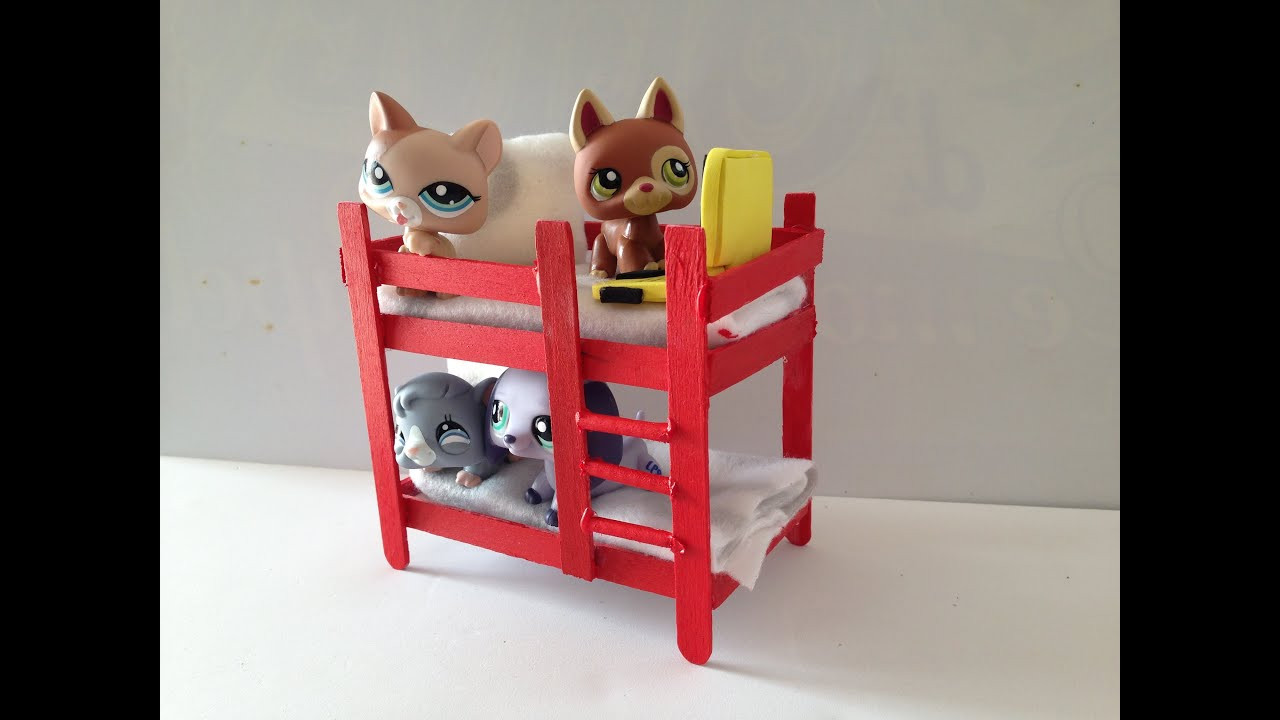 Best ideas about DIY Lps Accessories
. Save or Pin How to make a LPS bunk bed LPS accessories Now.