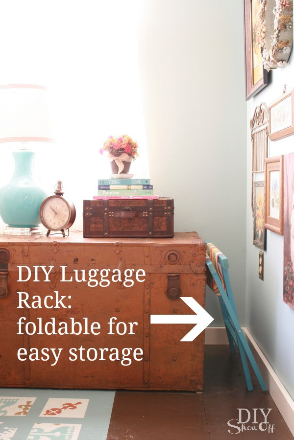 Best ideas about DIY Luggage Rack
. Save or Pin Getting Guest Ready With a DIY Luggage Rack Now.