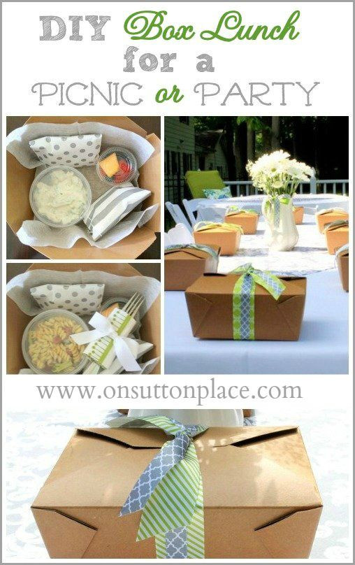 Best ideas about DIY Lunch Box
. Save or Pin DIY Box Lunch for a Picnic or Party Now.