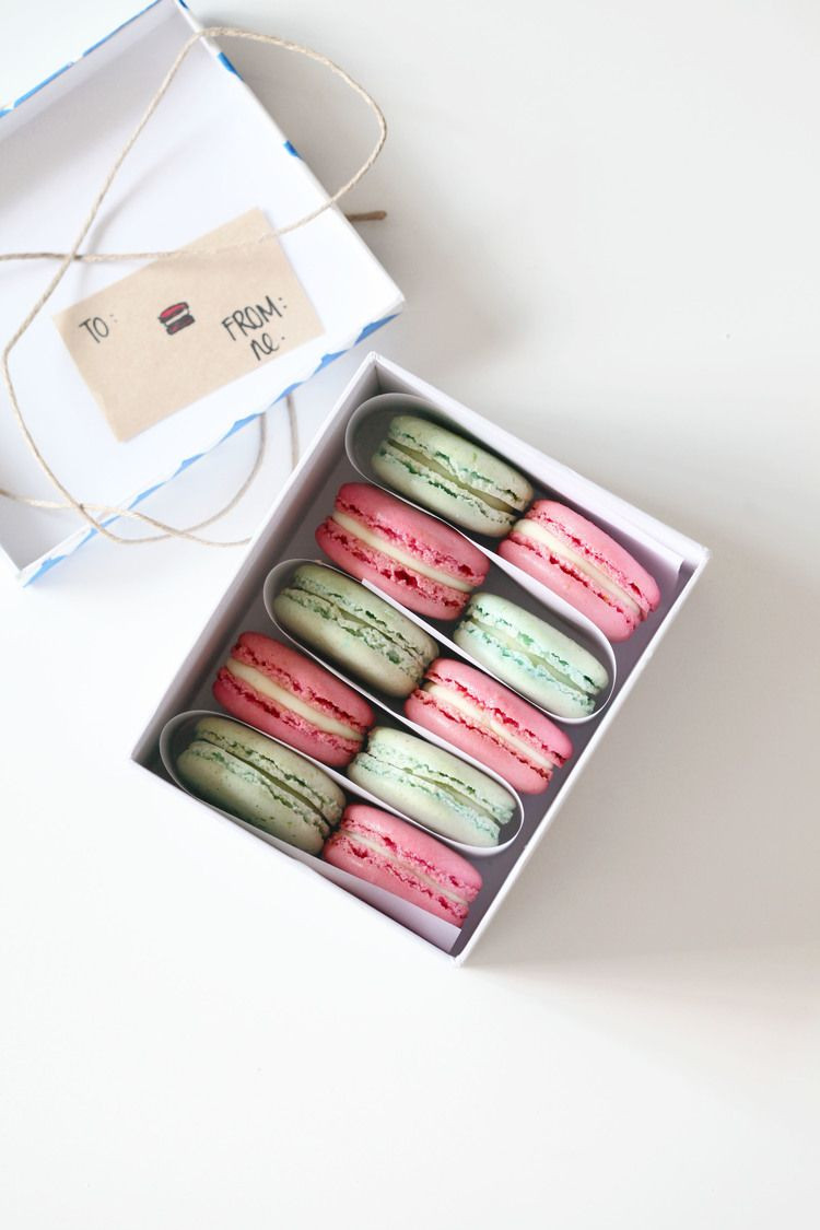 Best ideas about DIY Macaron Box
. Save or Pin DIY packaging Champagne Strawberry Rhubarb Macarons Now.