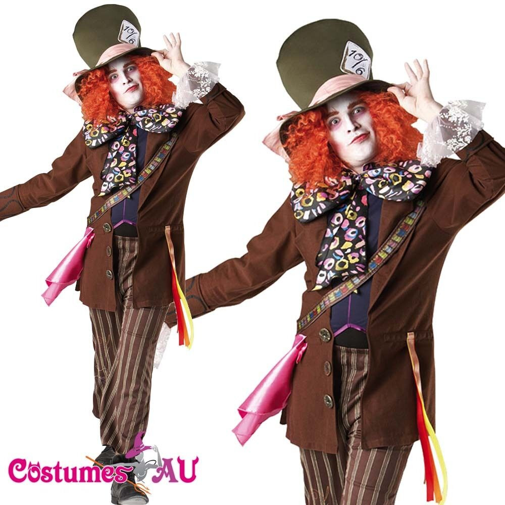Best ideas about DIY Mad Hatter Costume Male
. Save or Pin Alice In Wonderland Mad Hatter Mens Adult Fancy Dress Now.