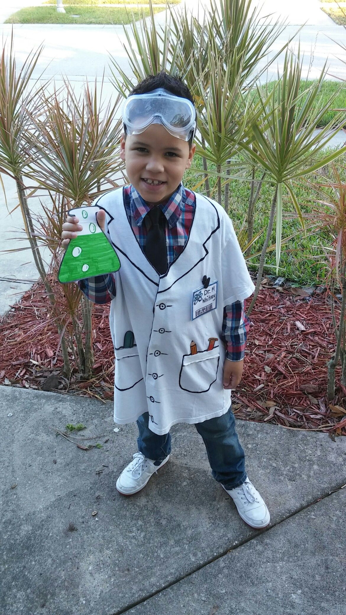 Best ideas about DIY Mad Scientist Costume
. Save or Pin T shirt and marker scientist lab coat for career day at Now.