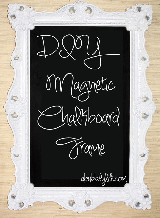 Best ideas about DIY Magnetic Chalkboard
. Save or Pin A Bubbly Life DIY Magnetic Chalkboard Frame Now.