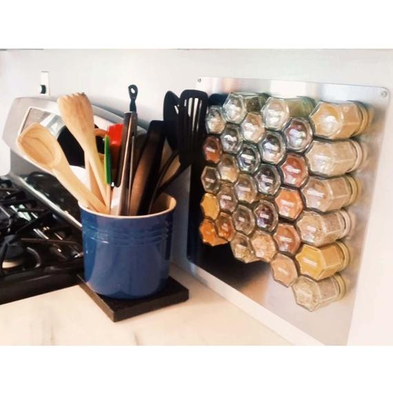 Best ideas about DIY Magnetic Spice Rack
. Save or Pin Items similar to Gneiss Spice Hanging Wall Spice Rack DIY Now.
