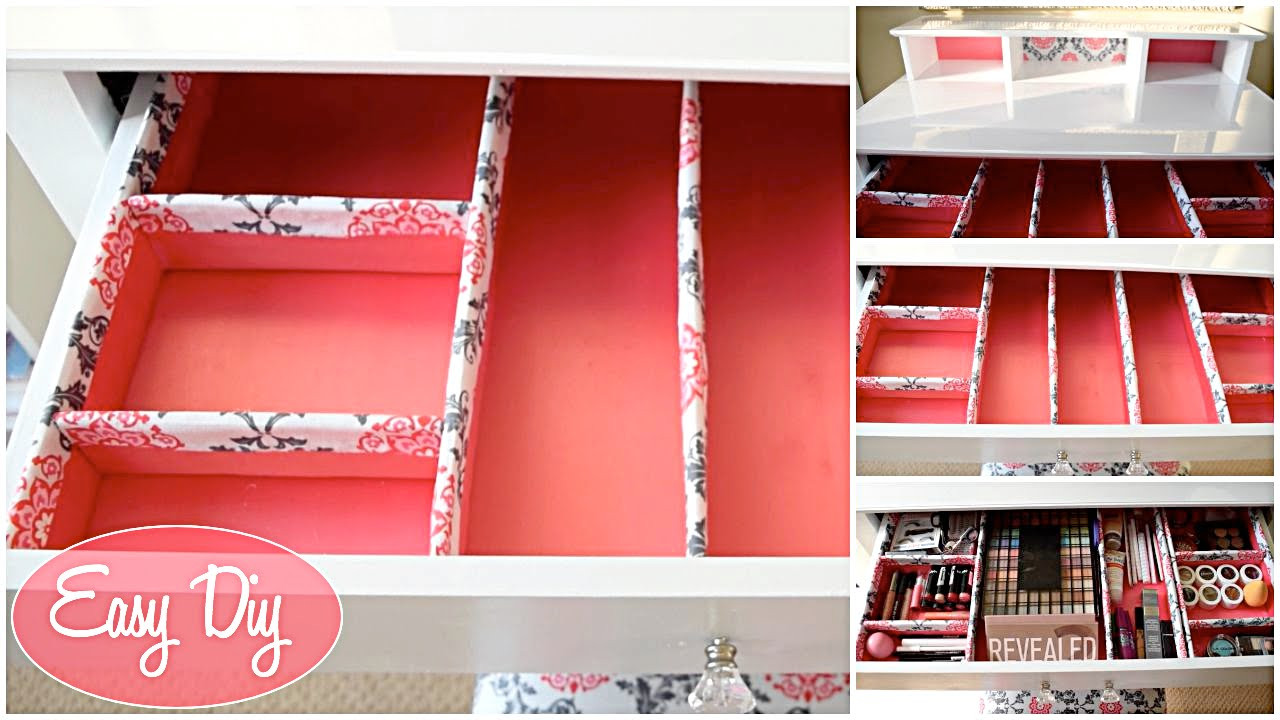 Best ideas about DIY Makeup Drawer Organizer
. Save or Pin How To Easy Custom Makeup Drawer Organizer $11 Now.