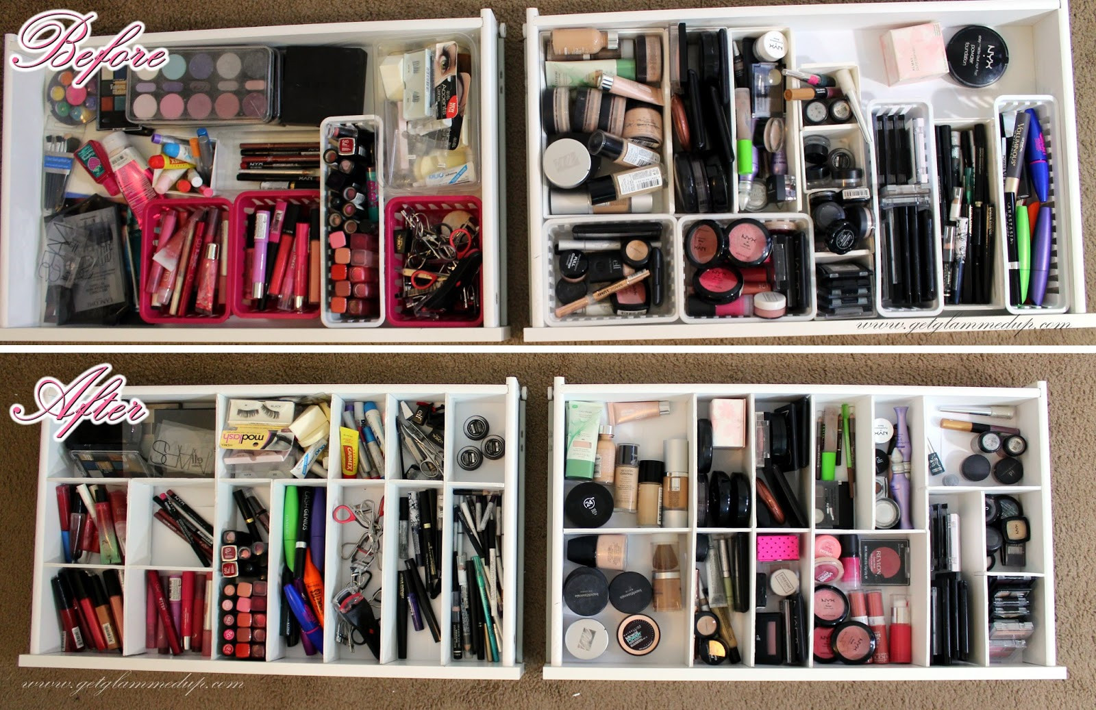 Best ideas about DIY Makeup Drawer Organizer
. Save or Pin Organizer Chic Makeup Drawer Organizer To Organize Your Now.