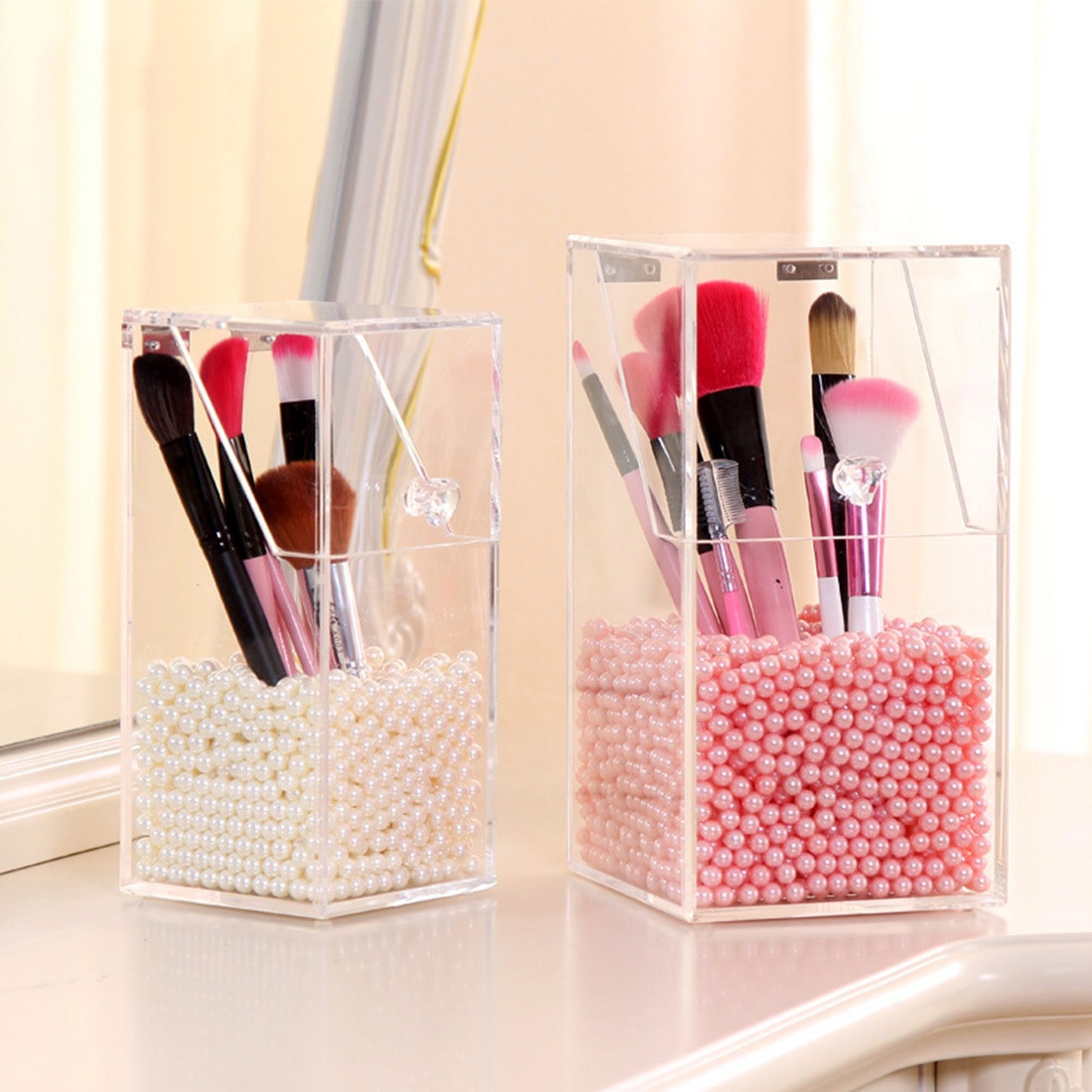 Best ideas about DIY Makeup Holders
. Save or Pin Brand New Clear Acrylic Makeup Holder Pen Organizer DIY Now.