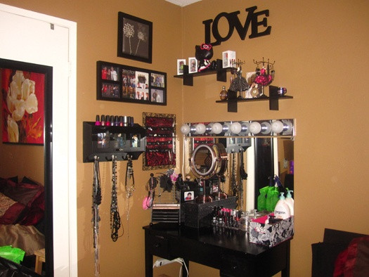 Best ideas about DIY Makeup Lighting
. Save or Pin My Makeup Vanity Area DIY vanity lights under $100 Now.