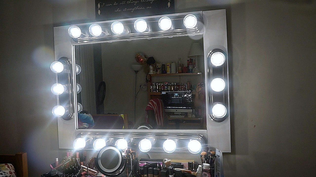 Best ideas about DIY Makeup Mirror
. Save or Pin DIY MAKEUP VANITY MIRROR WITH LIGHTS Now.