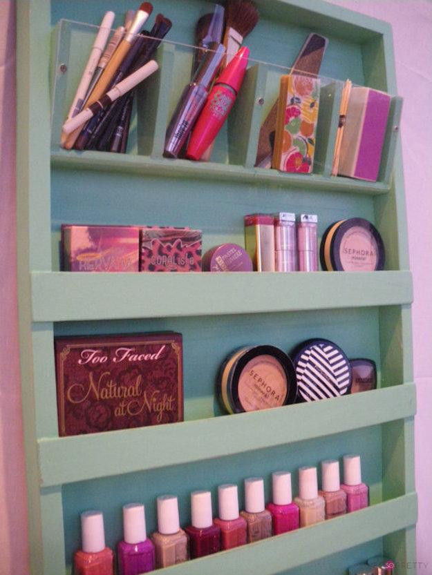 Best ideas about DIY Makeup Organization
. Save or Pin 13 Super Cool DIY Makeup Organizers Makeup Tutorials Now.