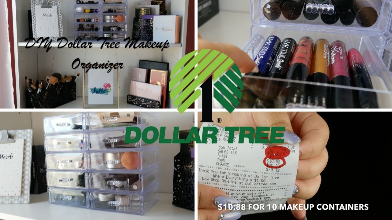 Best ideas about DIY Makeup Organizer Dollar Tree
. Save or Pin DOLLAR TREE DIY FAUX ACRYLIC Makeup Organizer Now.