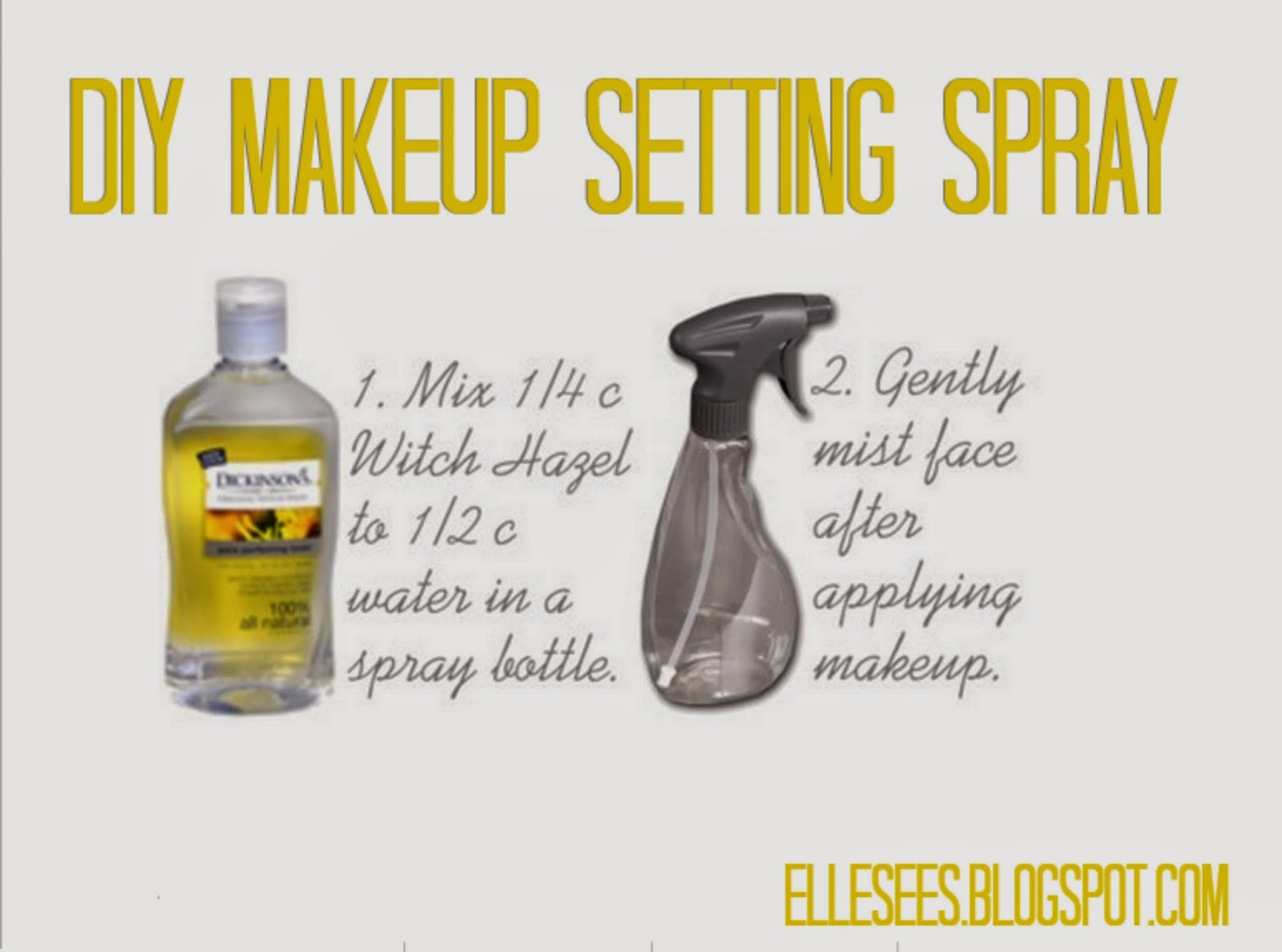 Best ideas about DIY Makeup Setting Spray
. Save or Pin Elle Sees Beauty Blogger in Atlanta DIY Makeup Setting Now.