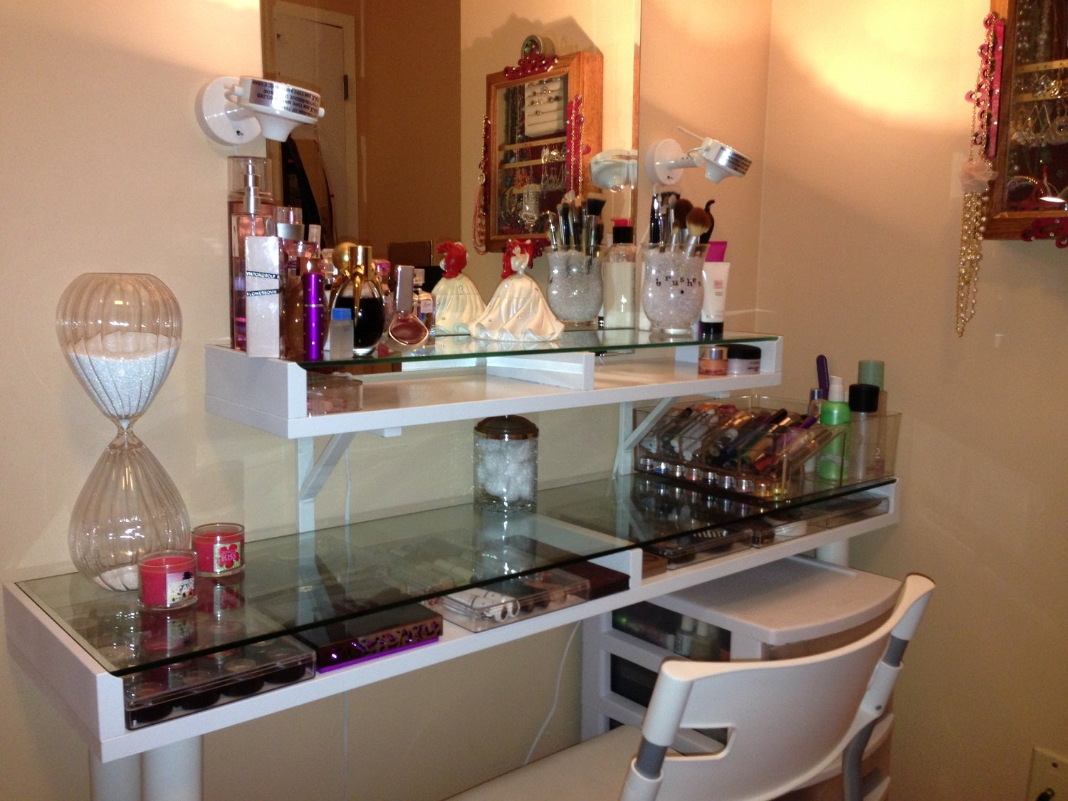 Best ideas about DIY Makeup Table
. Save or Pin 5 Inspiring DIY IKEA Makeup Vanity Designs Now.