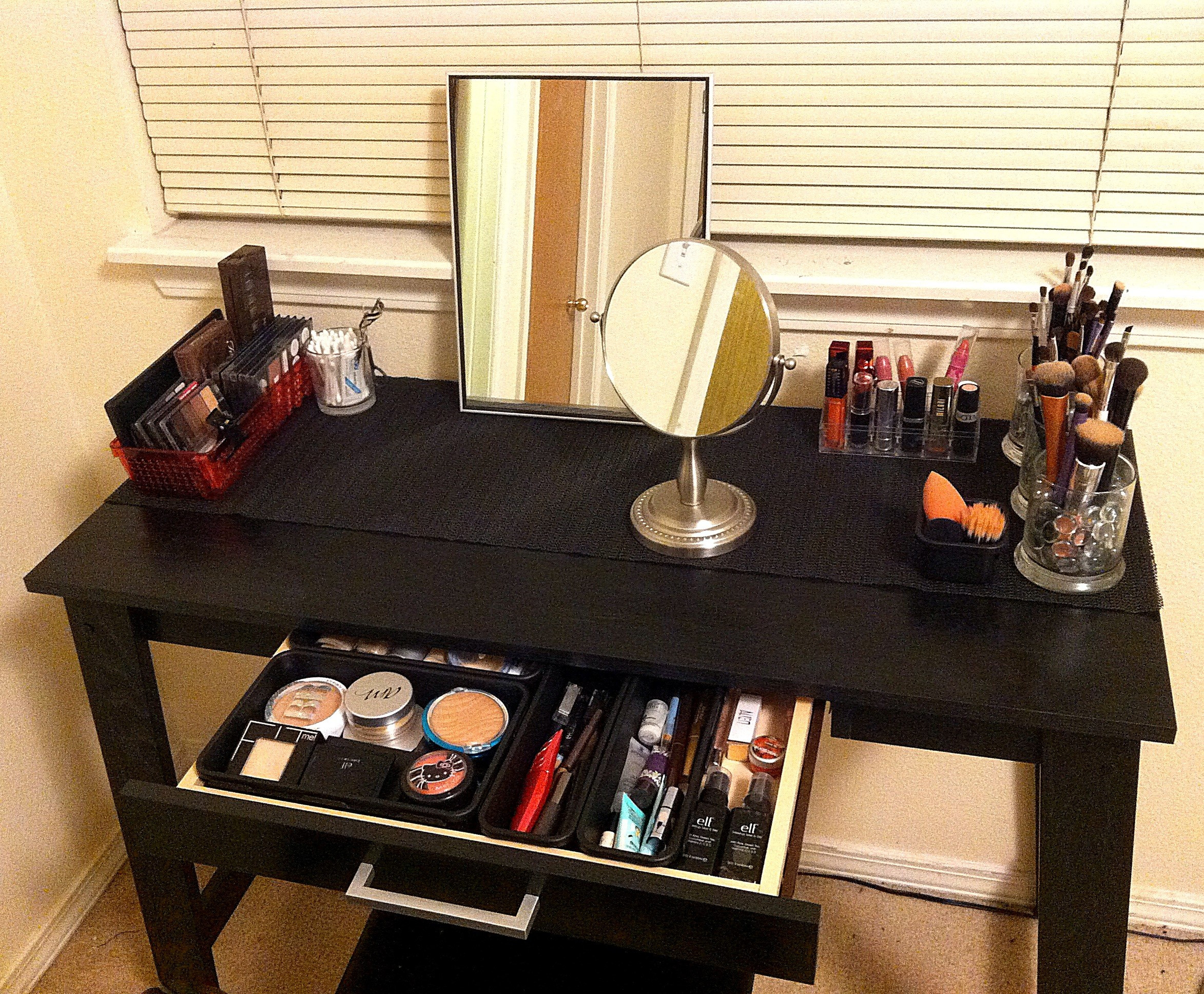 Best ideas about DIY Makeup Table
. Save or Pin DIY Makeup or Vanity Table Under $100 Maricarl Janah Now.