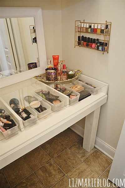 Best ideas about DIY Makeup Vanity Plans
. Save or Pin DIY Glass Top Makeup Vanity Liz Marie Blog Now.