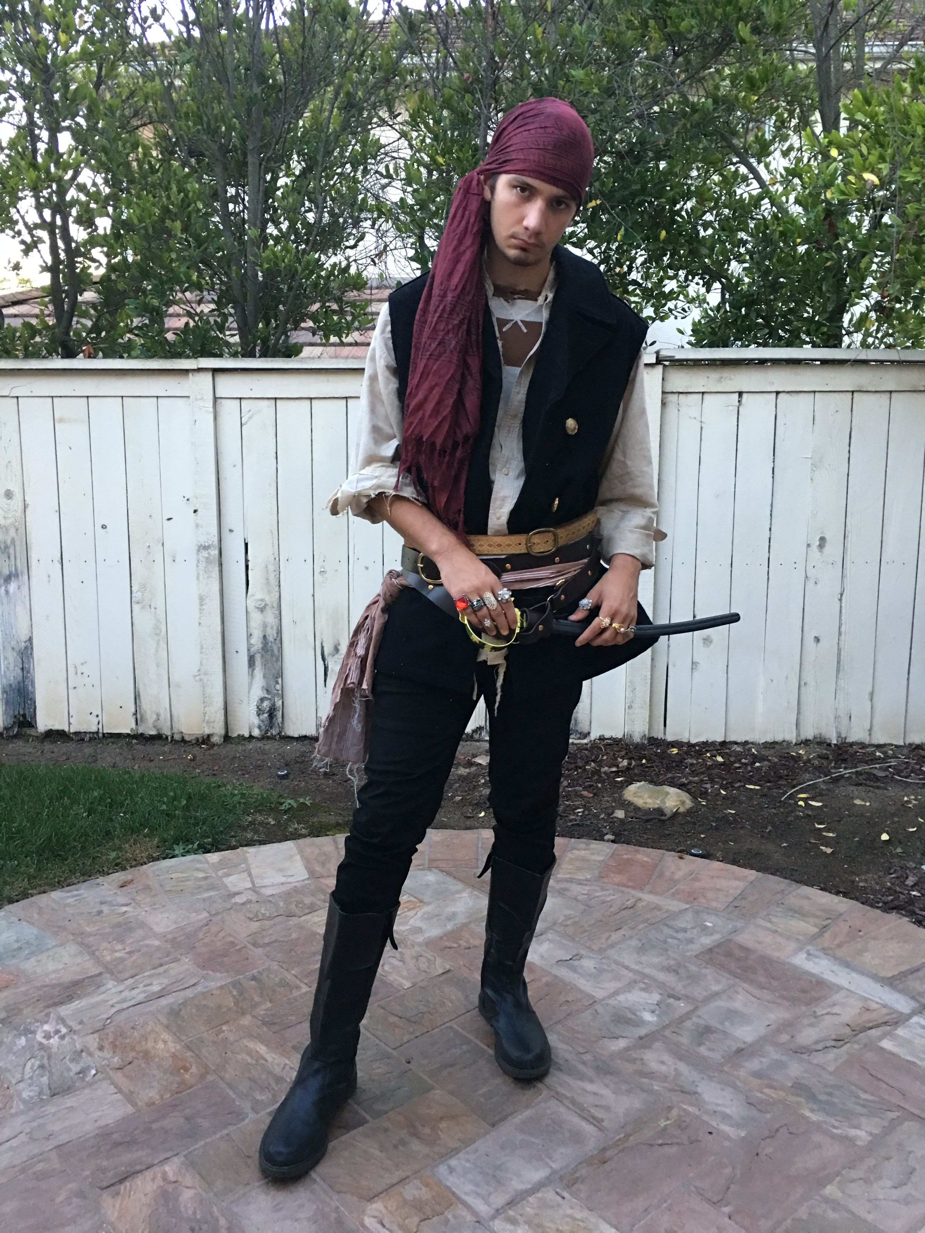 Best ideas about DIY Male Costume
. Save or Pin DIY men s pirate costume Shirts and vest from Goodwill Now.