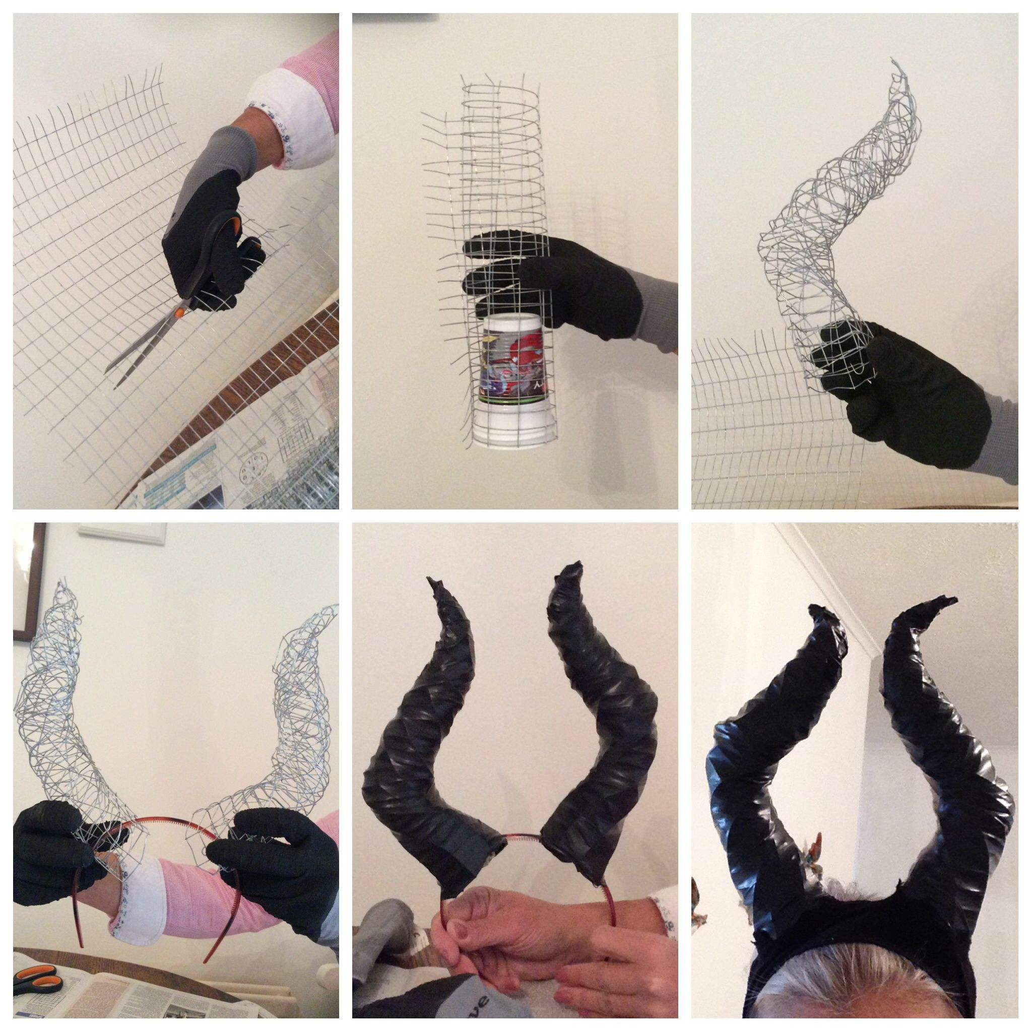 Best ideas about DIY Maleficent Horns
. Save or Pin DIY Maleficent horns plastic cup chicken wire black Now.