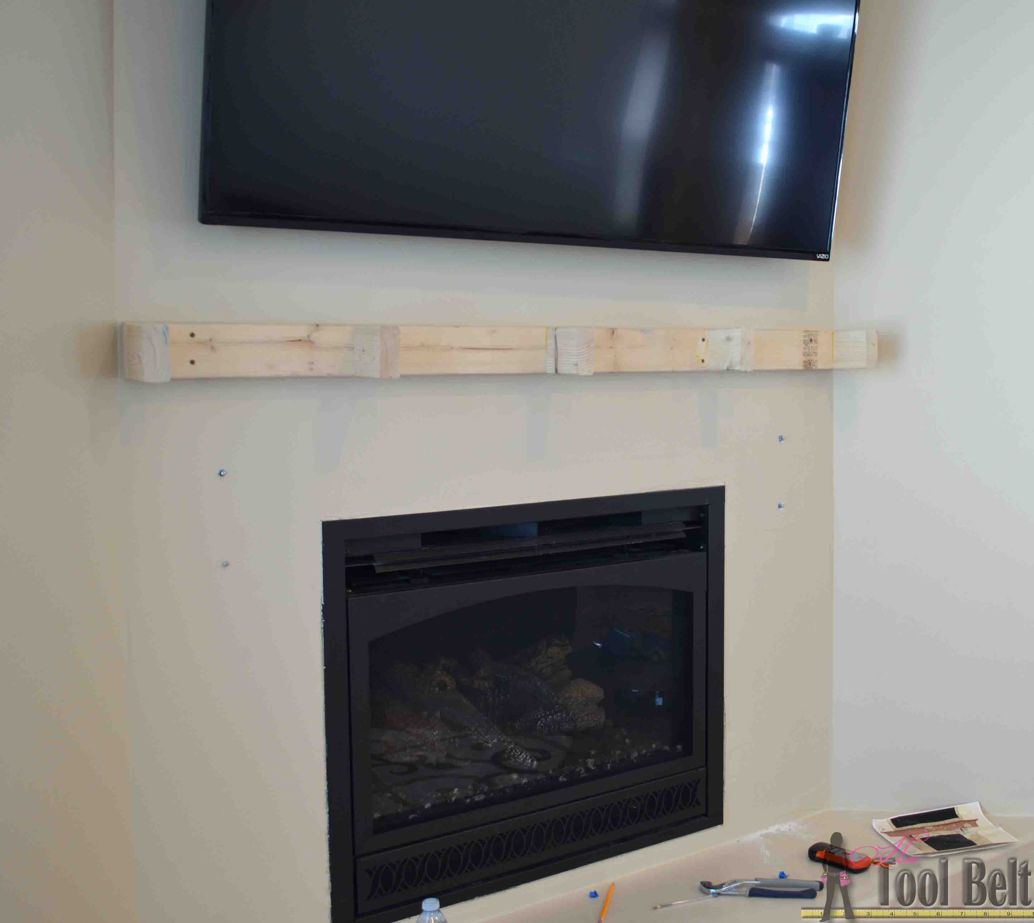 Best ideas about DIY Mantel Shelf
. Save or Pin DIY Fireplace Mantel Shelf Her Tool Belt Now.
