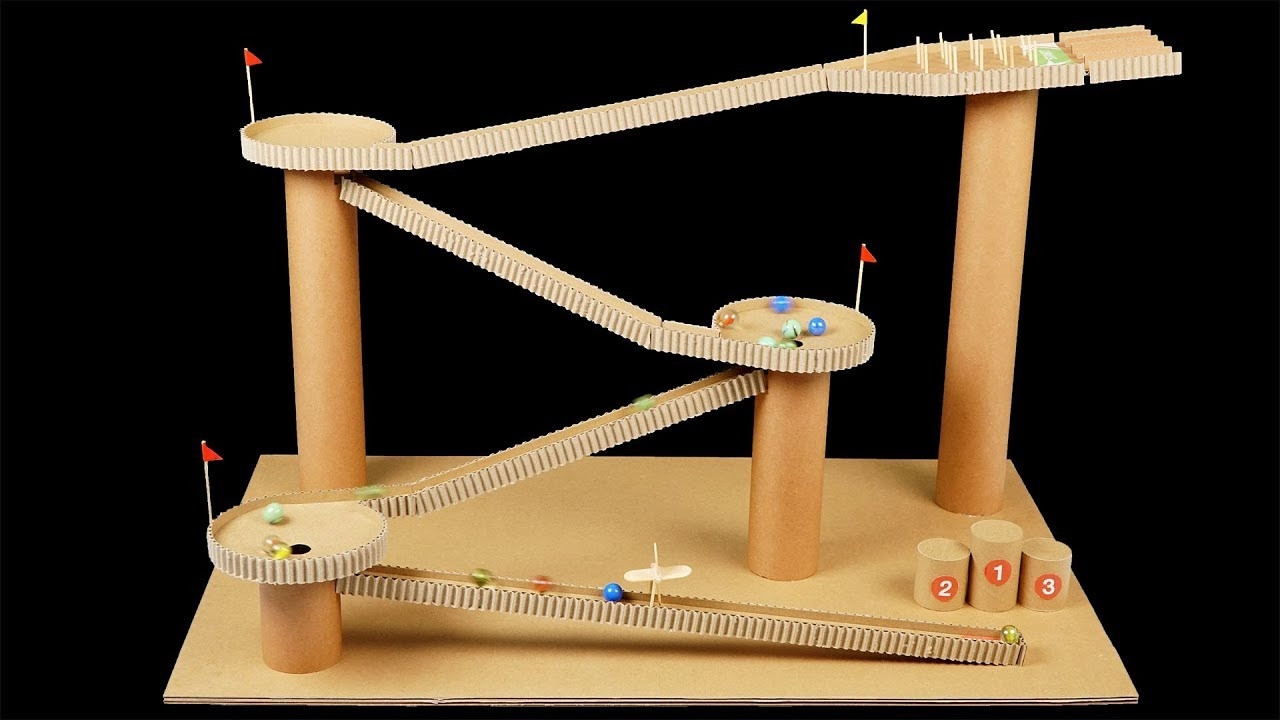 Best ideas about DIY Marble Run
. Save or Pin DIY Marble Run Machine From Cardboard Now.