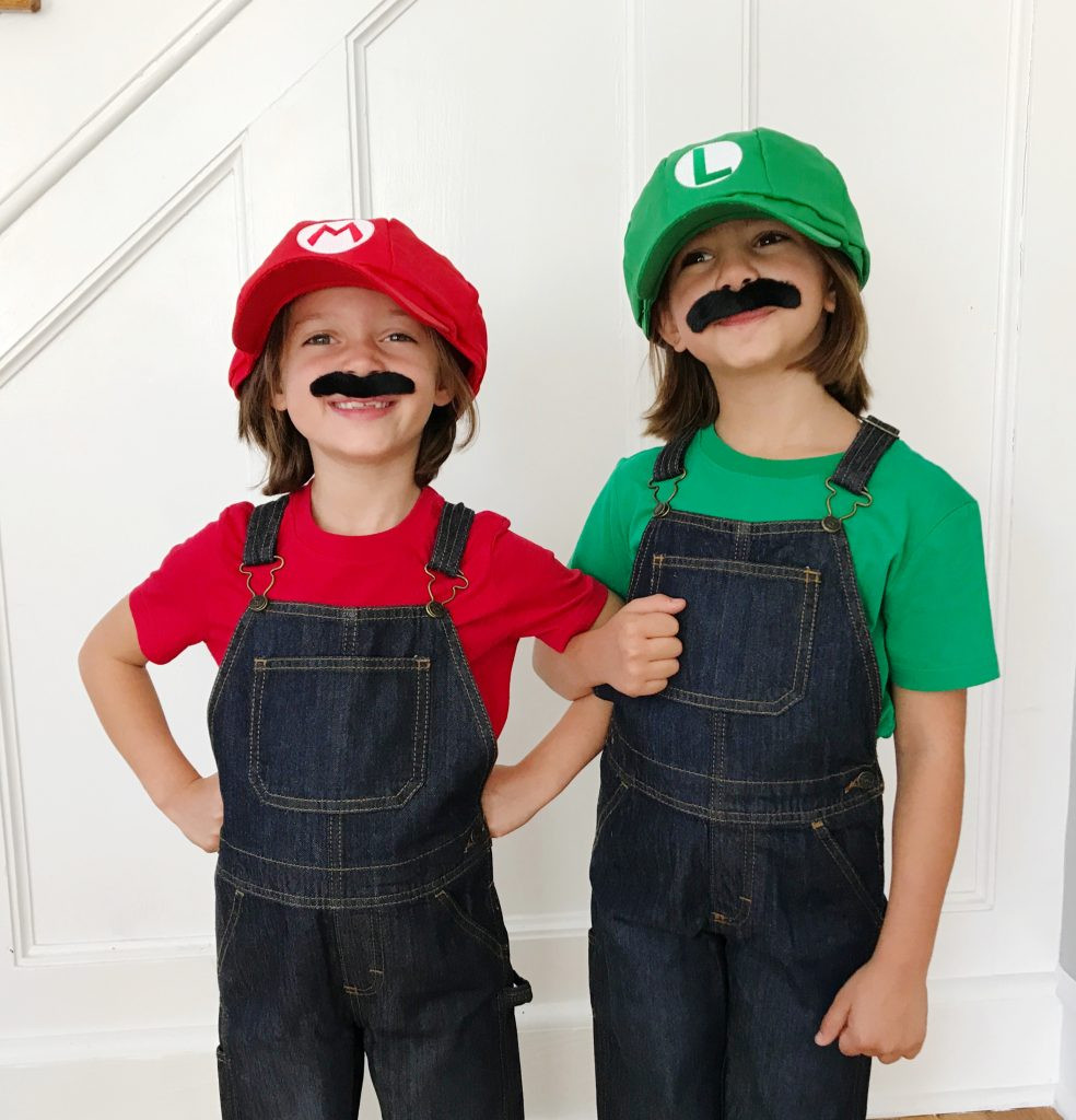 Best ideas about DIY Mario Costume
. Save or Pin Easy DIY Kids Halloween Costumes Mario and Luigi Now.