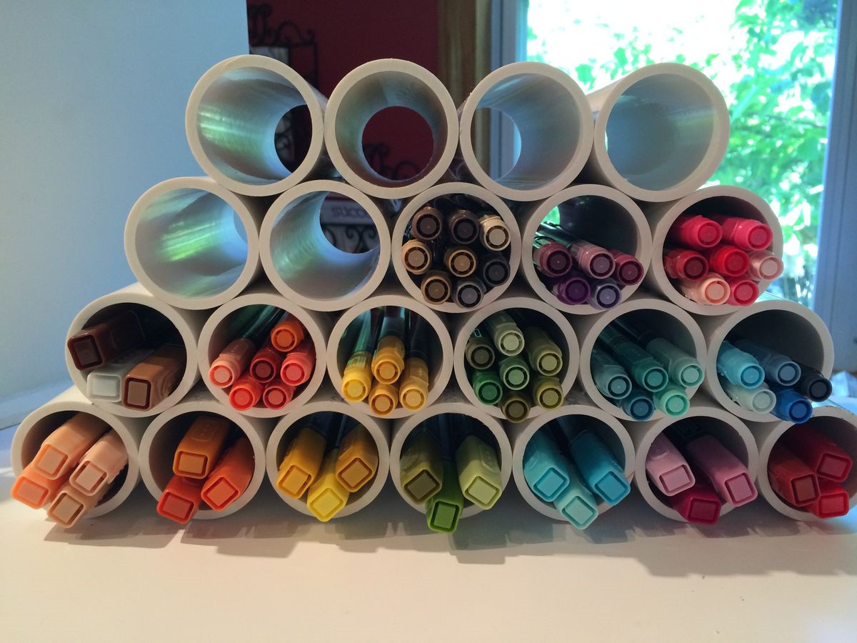 Best ideas about DIY Marker Storage
. Save or Pin 30 DIY Storage Ideas For Your Art and Crafts Supplies Now.