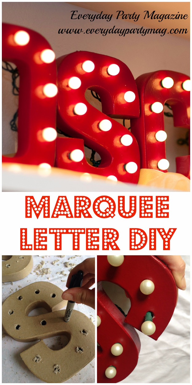 Best ideas about DIY Marquee Letters
. Save or Pin 41 Amazing DIY Architectural Letters for Your Walls Now.