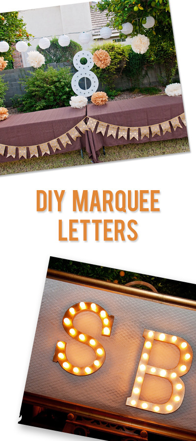Best ideas about DIY Marquee Letters
. Save or Pin DIY Marquee Letters Now.