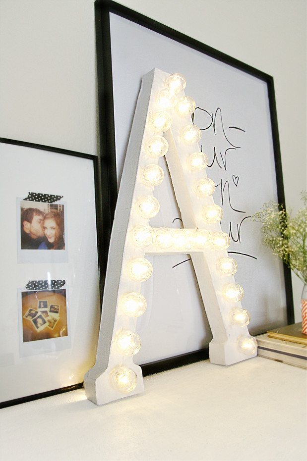 Best ideas about DIY Marquee Letters
. Save or Pin How to Decorate with DIY Marquee Letters Now.