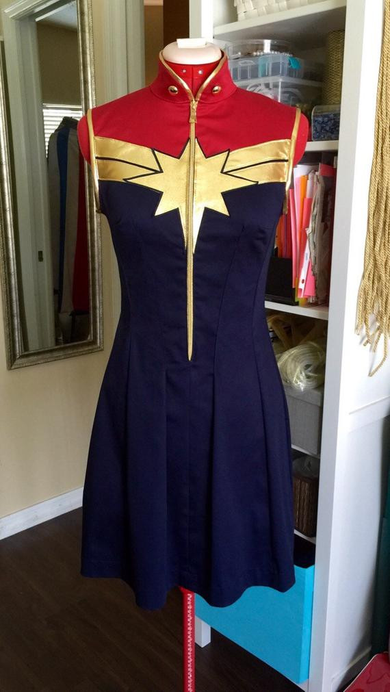 Best ideas about DIY Marvel Costumes
. Save or Pin Captain Marvel Superhero Dress Costume CosplayCustom made Now.