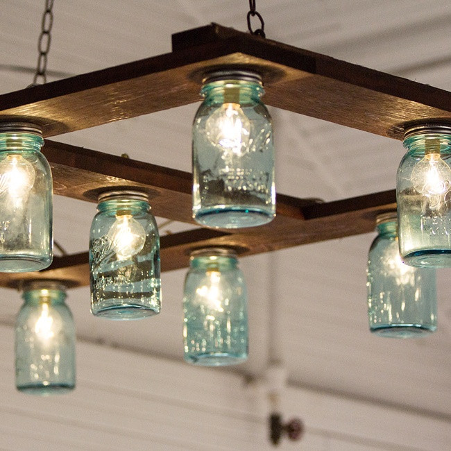 Best ideas about DIY Mason Jar Light Fixtures
. Save or Pin The couple created their own impressive DIY light fixture Now.