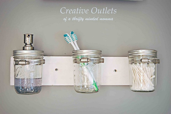 Best ideas about DIY Mason Jar Organizer
. Save or Pin Marvelous Mason Jar DIYs to Spruce Up Your Home Now.