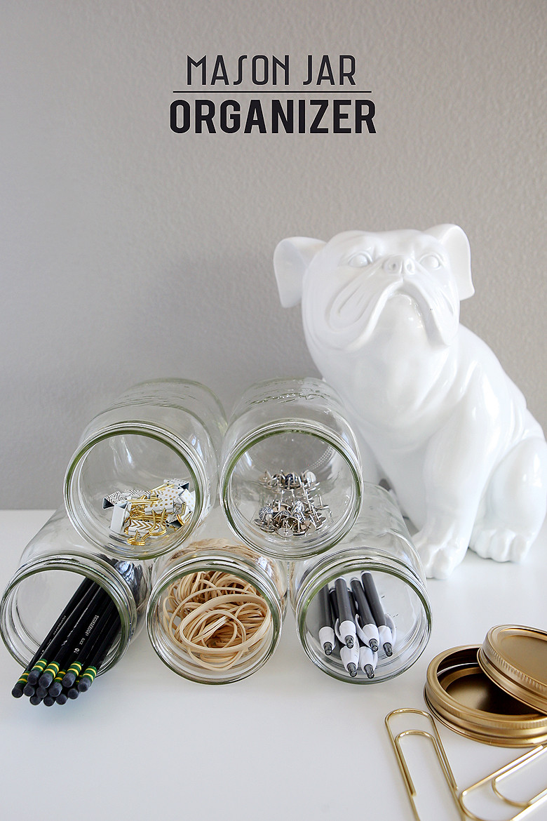 Best ideas about DIY Mason Jar Organizer
. Save or Pin Mason Jar Organizer DIY Now.