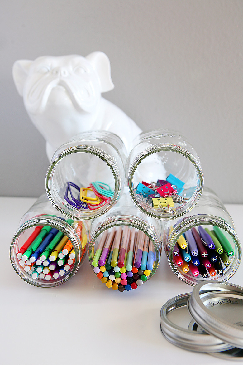 Best ideas about DIY Mason Jar Organizer
. Save or Pin Mason Jar Organizer DIY Now.