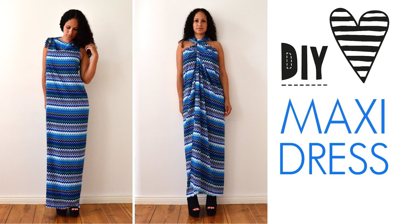 Best ideas about DIY Maxi Dress
. Save or Pin DIY no sew MAXI DRESS in 5 minutes quick & easy Now.