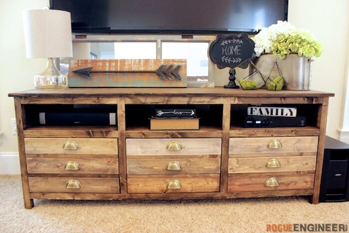 Best ideas about DIY Media Console
. Save or Pin Printmakers Media Console Free DIY Plans  Rogue Engineer Now.