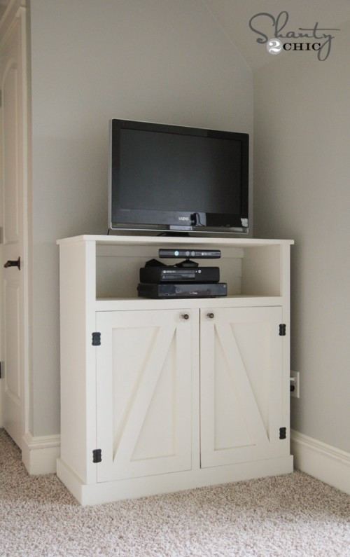 Best ideas about DIY Media Console
. Save or Pin DIY Barn Door Media Console Shanty 2 Chic Now.