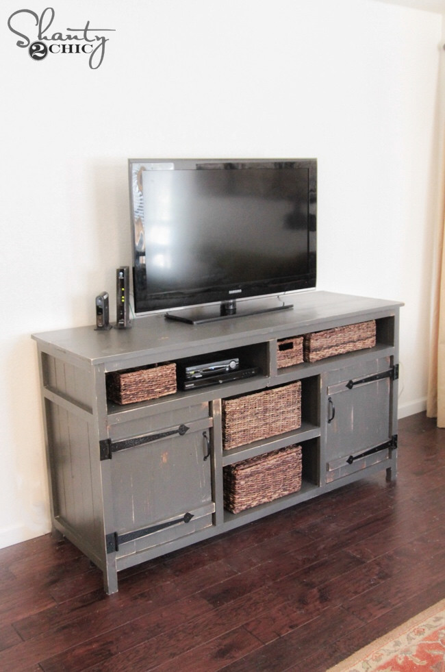 Best ideas about DIY Media Console
. Save or Pin DIY Media Console Free Plans Shanty 2 Chic Now.