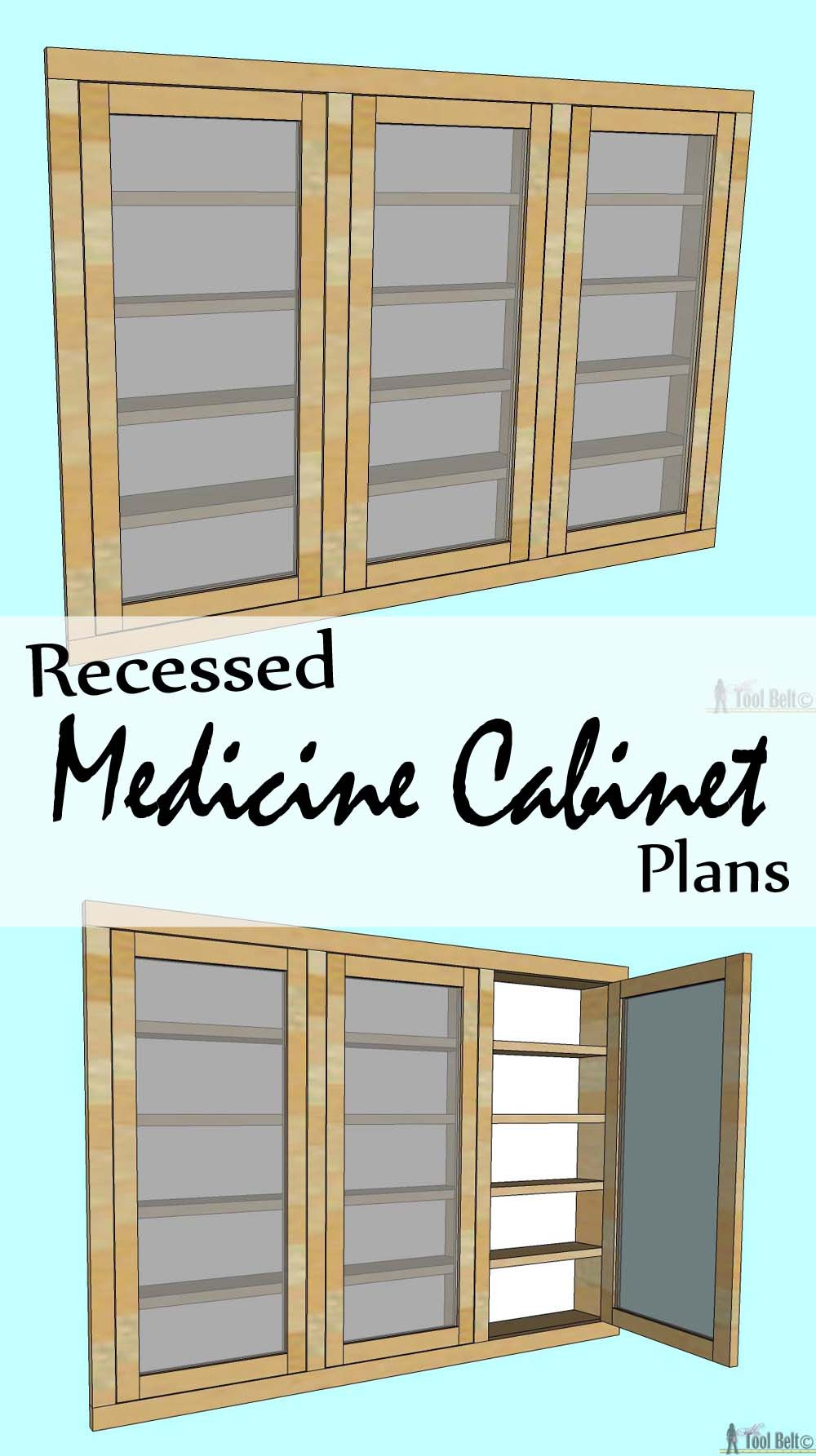 Best ideas about DIY Medicine Cabinets
. Save or Pin Recessed Medicine Cabinet Her Tool Belt Now.
