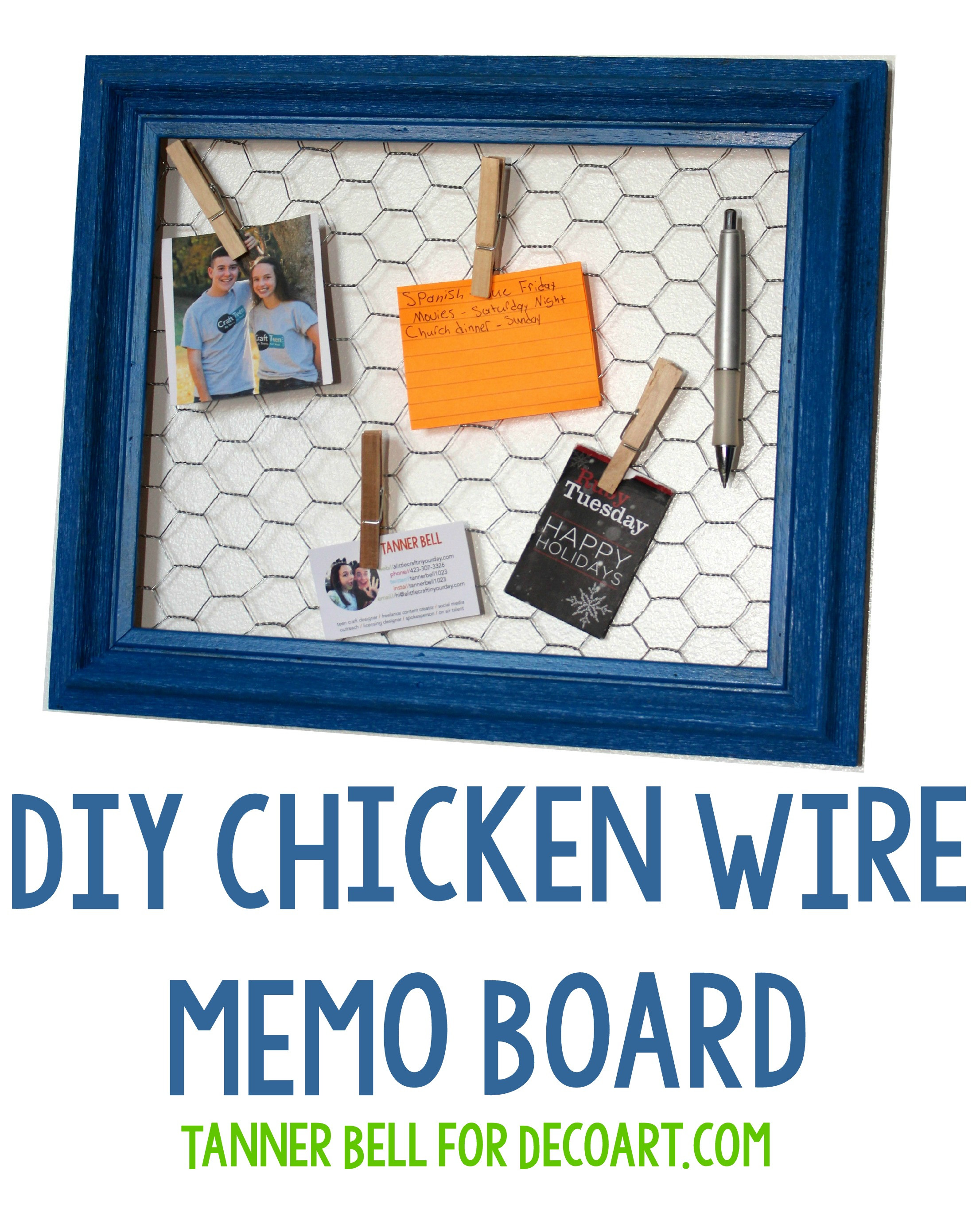 Best ideas about DIY Memo Board
. Save or Pin DIY Chicken Wire Memo Board A Little Craft In Your DayA Now.