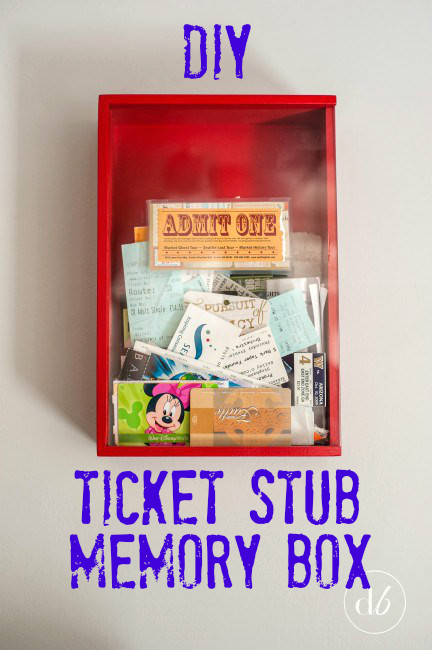 Best ideas about DIY Memory Boxes
. Save or Pin Ticket Stub Memory Box Oh My Creative Now.