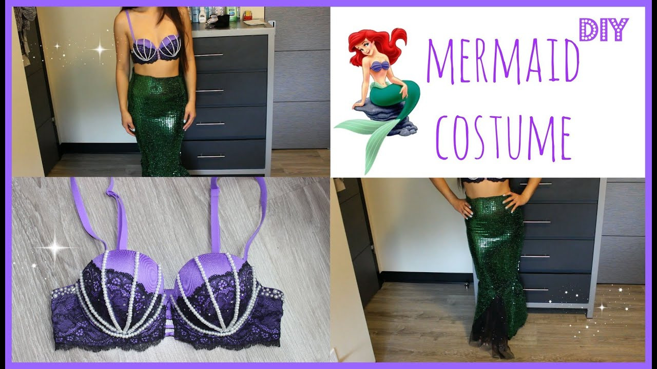 Best ideas about DIY Mermaid Costume No Sew
. Save or Pin EASY DIY HALLOWEEN COSTUME How to be a Mermaid or Ariel Now.