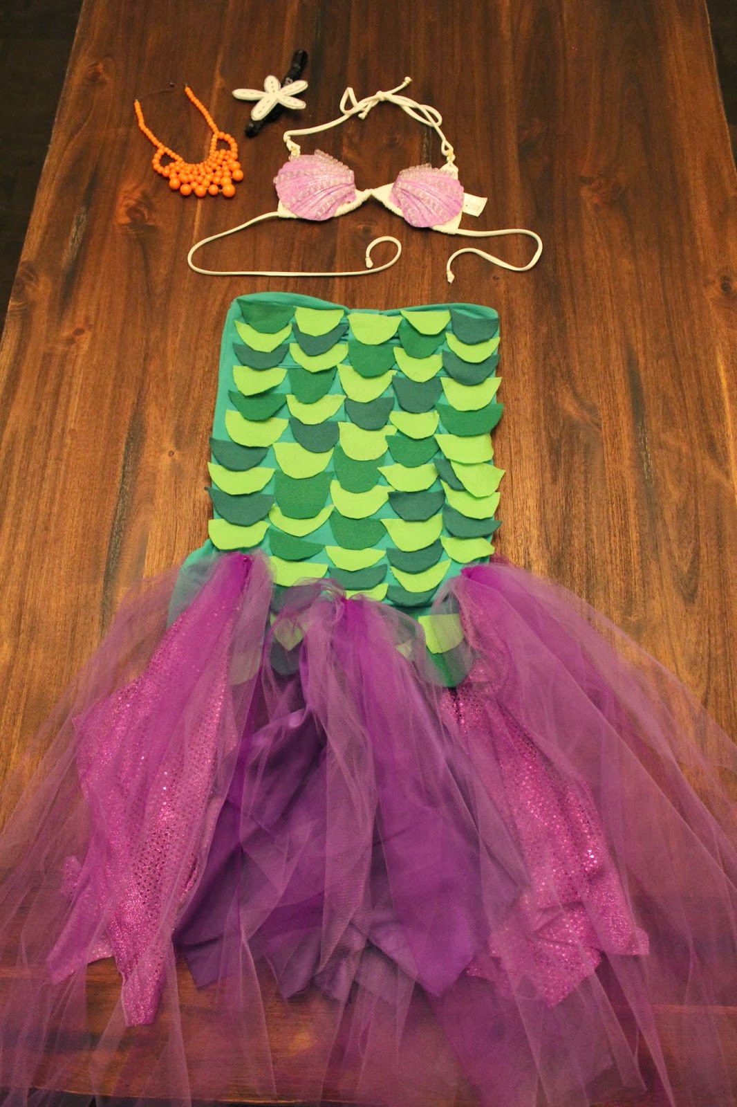 Best ideas about DIY Mermaid Halloween Costume
. Save or Pin Domesticated Diva Trick or Treat DIY Halloween Mermaid Now.