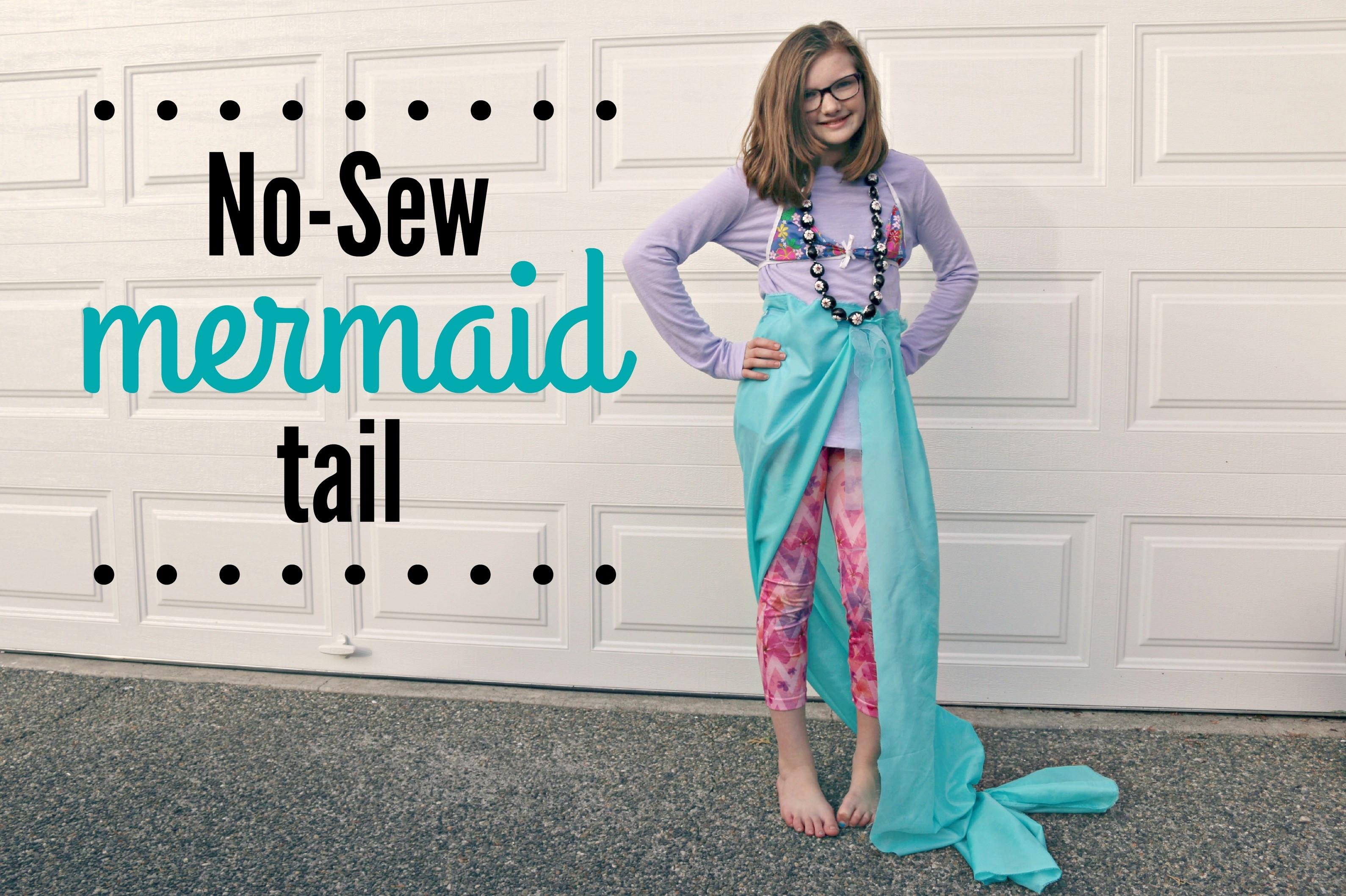 Save or Pin DIY How To Make a No Sew Mermaid Tail and Costume Now. 