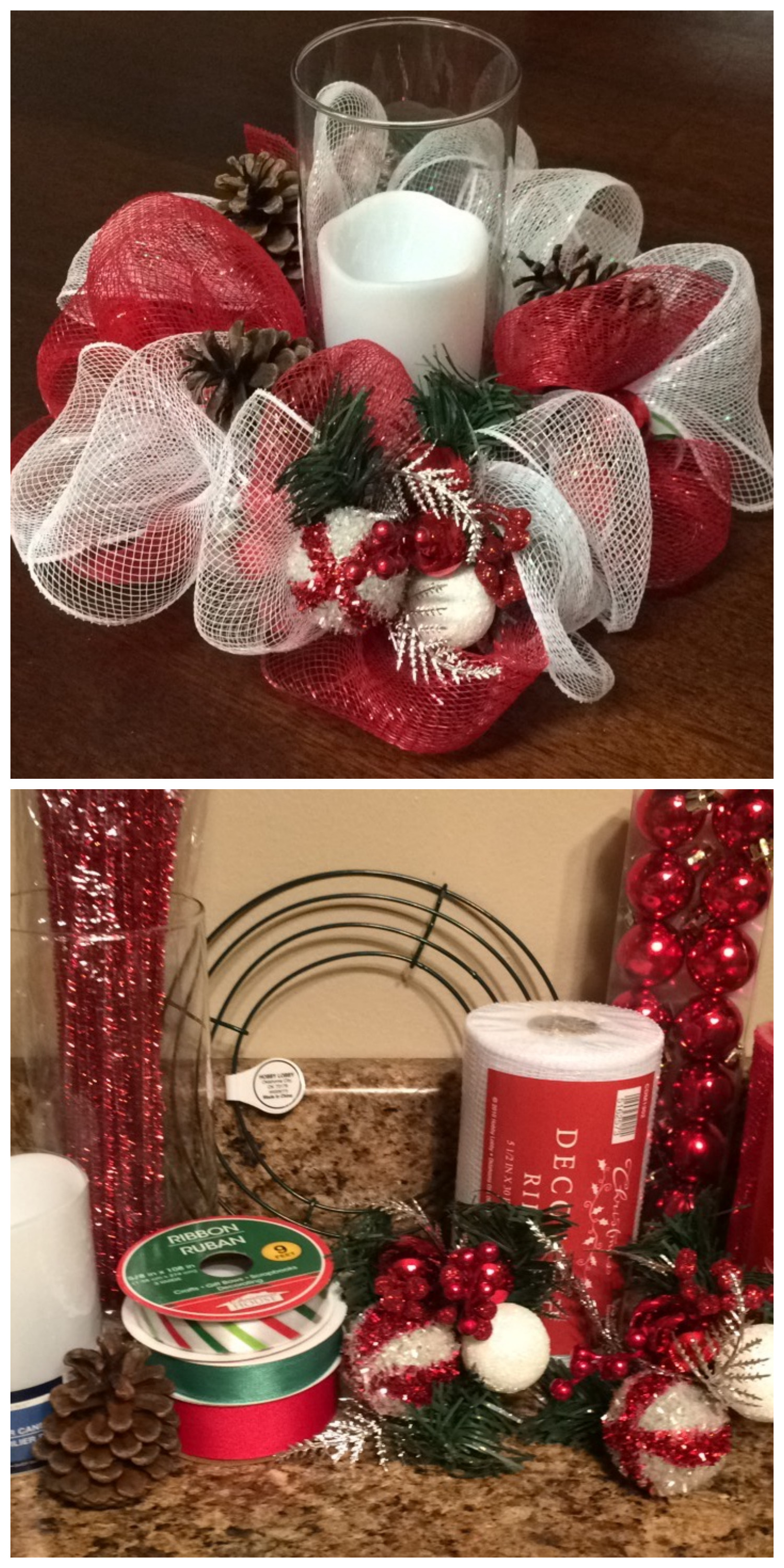 Best ideas about DIY Mesh Wreath
. Save or Pin [DIY Deco Mesh Christmas Centerpiece] Learn how to make Now.