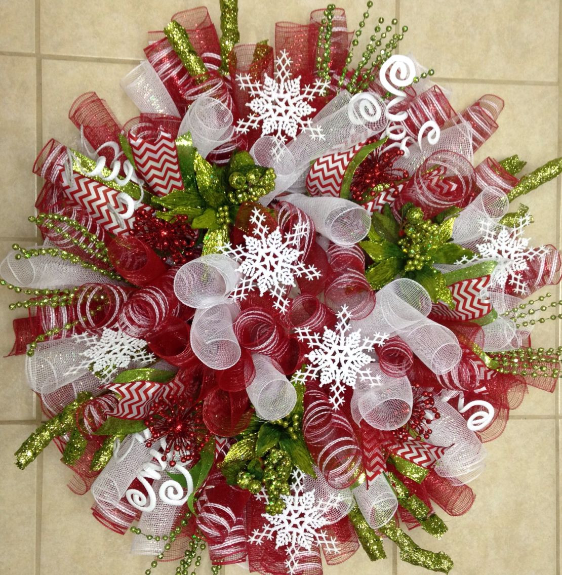 Best ideas about DIY Mesh Wreath
. Save or Pin Christmas deco mesh wreath Wreaths Now.