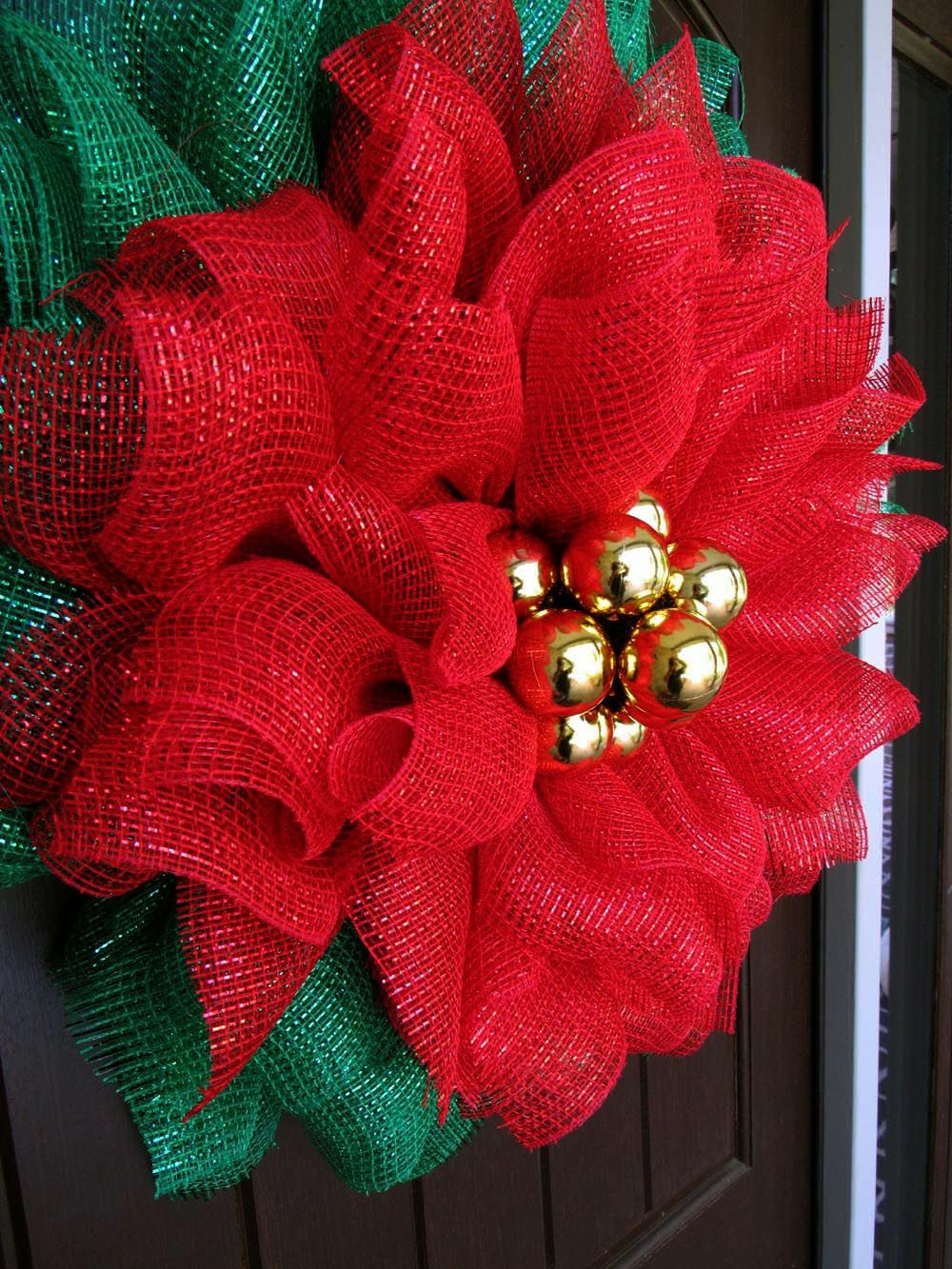 Best ideas about DIY Mesh Wreath
. Save or Pin 2017 Poinsettia Wreath Tutorial Now.