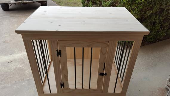 Best ideas about DIY Metal Dog Crate
. Save or Pin unfinshed Dog crate furniture DIY dog crate dog crate Now.